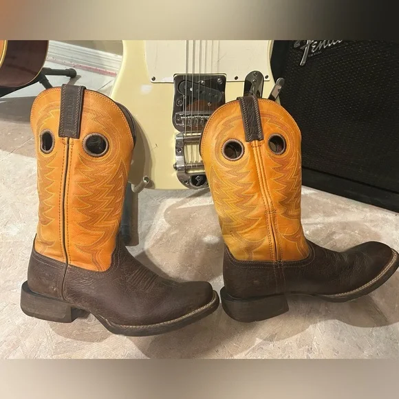 Durango Brown and Red Western Boots - Picture 4 of 13